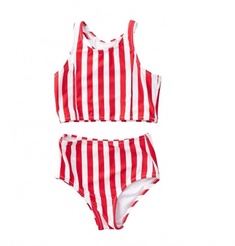 NEW PRODOH girls' beachcomber bikini in watermelon stripe